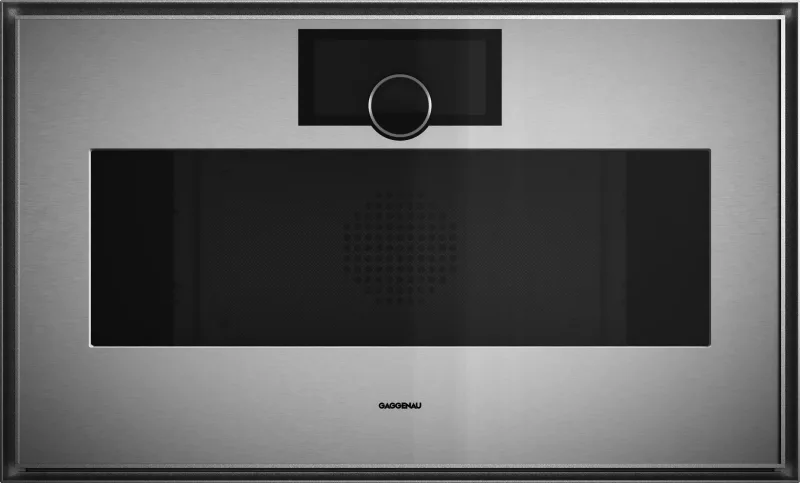 Cuptor cu microunde combinat Gaggenau seria Expressive 76 x 45 cm balama ușă: dreapta, Oțel inoxidabil în spatele sticlei fumurii Gaggenau - Image 1