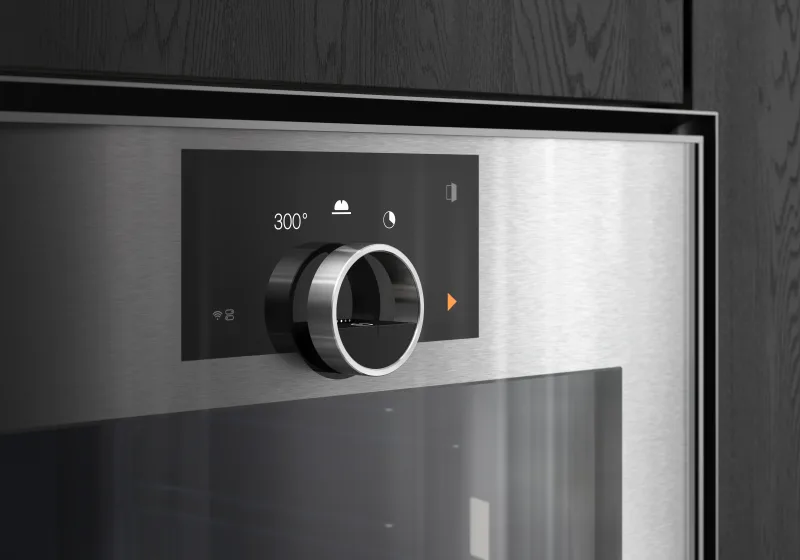 Design de interfață integrat cu estetică rafinată, inel flotant din oțel inoxidabil și feedback haptic