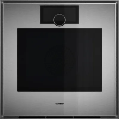 Cuptor Gaggenau seria Expressive 60 x 60 cm balama ușă: stânga, Oțel inoxidabil în spatele sticlei fumurii Gaggenau