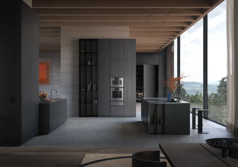 Cuptor Gaggenau seria Expressive 60 x 60 cm balama ușă: stânga, Oțel inoxidabil în spatele sticlei fumurii Gaggenau - Image 4