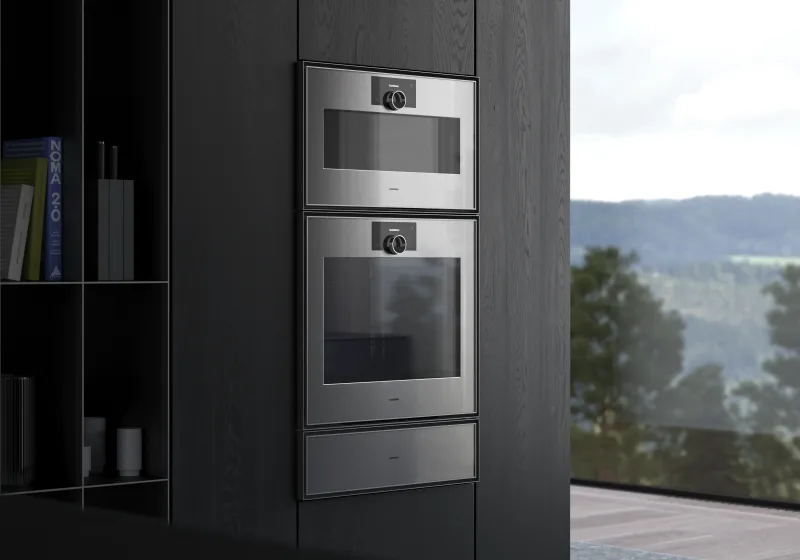 Cuptor Gaggenau seria Expressive 76 x 67 cm balama ușă: stânga, Oțel inoxidabil în spatele sticlei fumurii Gaggenau - Image 9