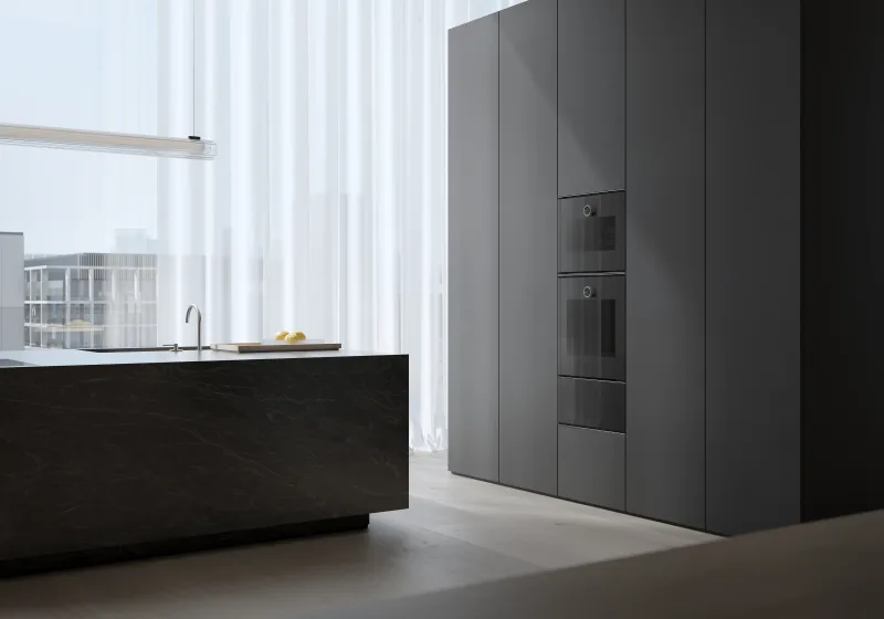 Cuptor cu abur Gaggenau seria Minimalistic 60 x 45 cm balama ușă: stânga, Gaggenau Onyx Gaggenau - Image 4