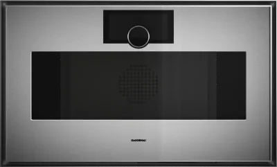 Gaggenau cuptor combi-abur seria Expressive 76 x 45 cm balama ușă: stânga, Oțel inoxidabil în spatele sticlei fumurii Gaggenau
