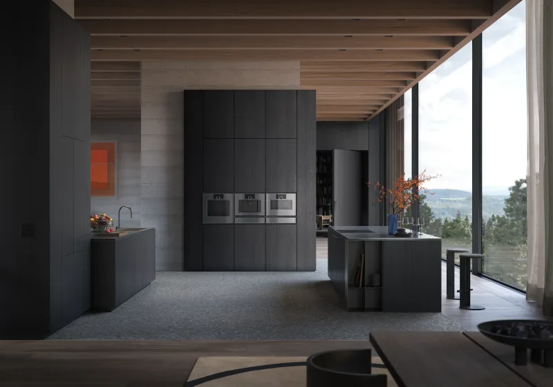 Gaggenau sertar de menținere la cald seria Expressive 60 x 14 cm Oțel inoxidabil în spatele sticlei fumurii Gaggenau - Image 2