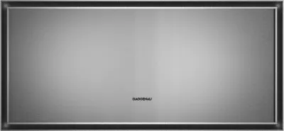 Gaggenau sertar de menținere la cald seria Expressive 60 x 28 cm Oțel inoxidabil în spatele sticlei fumurii Gaggenau