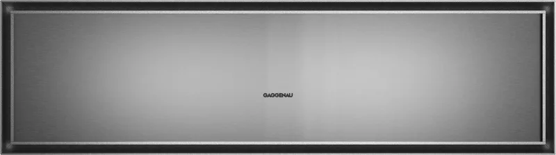Gaggenau sertar de menținere la cald seria Expressive 76 x 21 cm Oțel inoxidabil în spatele sticlei fumurii Gaggenau - Image 1