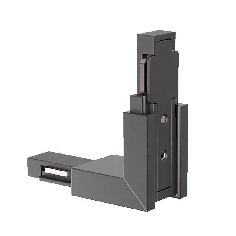 Conector unghiular la 90° în plane diferite (colț exterior) XNEO aparent, 24V DC, negru