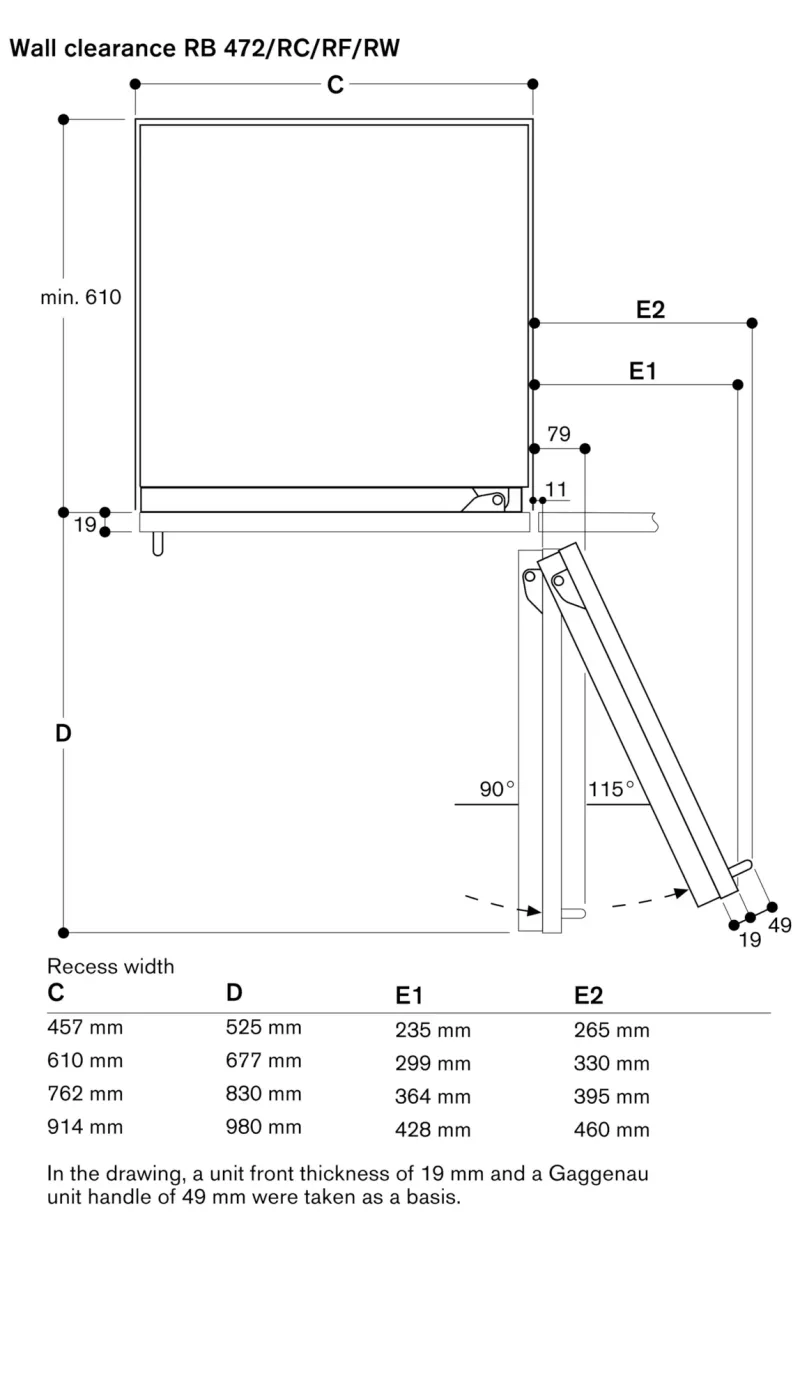 Combină frigider-congelator Vario seria 400 213,4 x 76,2 cm Gaggenau - Image 7