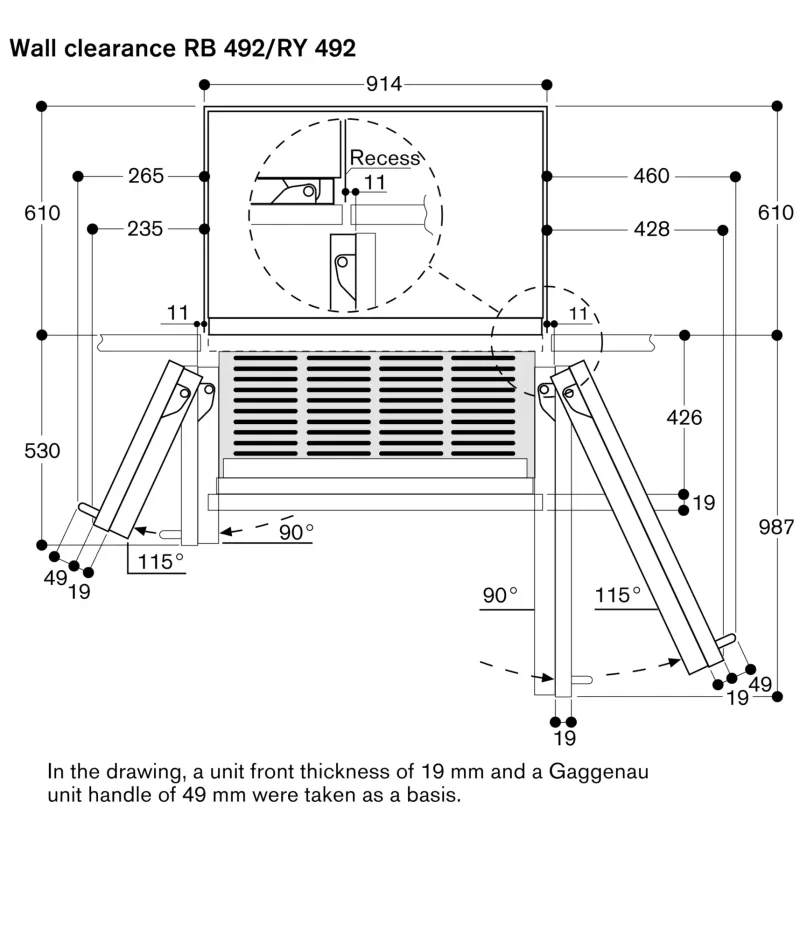 Combină frigider-congelator Vario seria 400 213,4 x 91,4 cm Gaggenau - Image 4