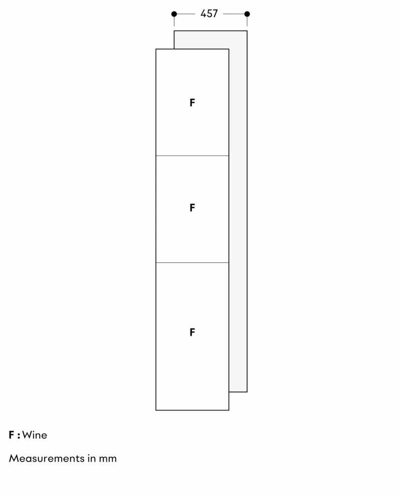 Vario seria Expressive Vitrină climatică pentru vin 213.4 x 45.7 cm Gaggenau - Image 6