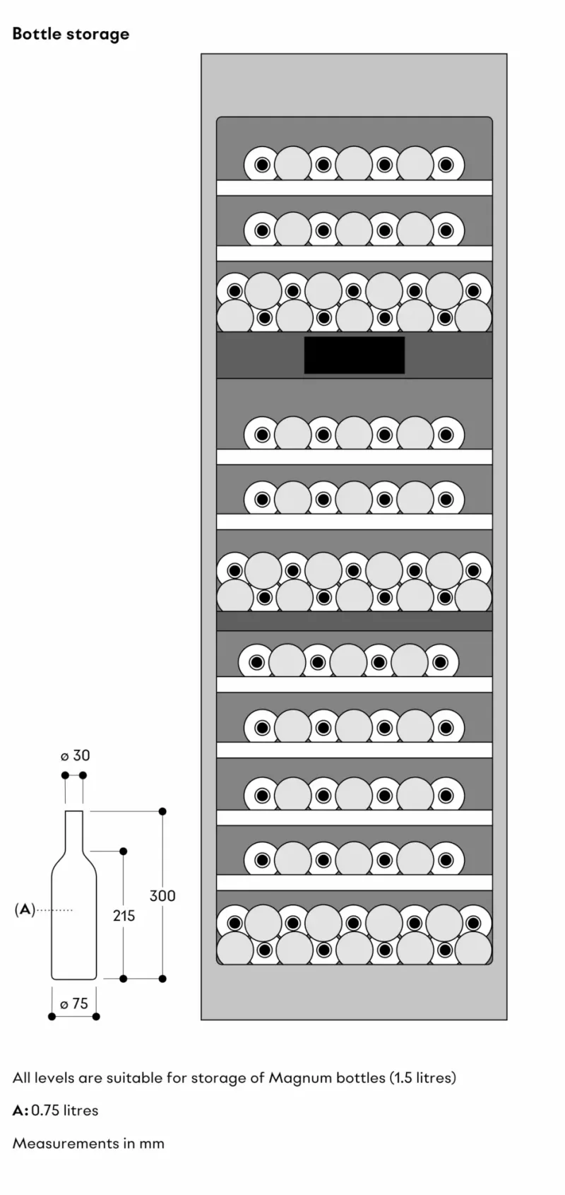 Vario seria Expressive Vitrină climatică pentru vin 213.4 x 61 cm Gaggenau - Image 14