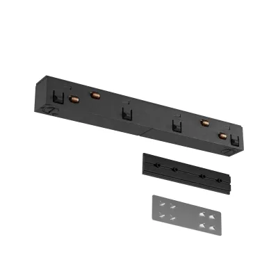 Conector liniar XTEN încastrat/aparent, negru