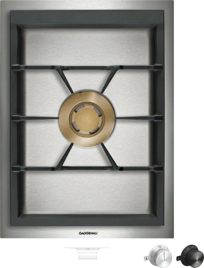 Plită Vario cu gaz seria 400 38 cm Gaz natural 20 mbar Gaggenau