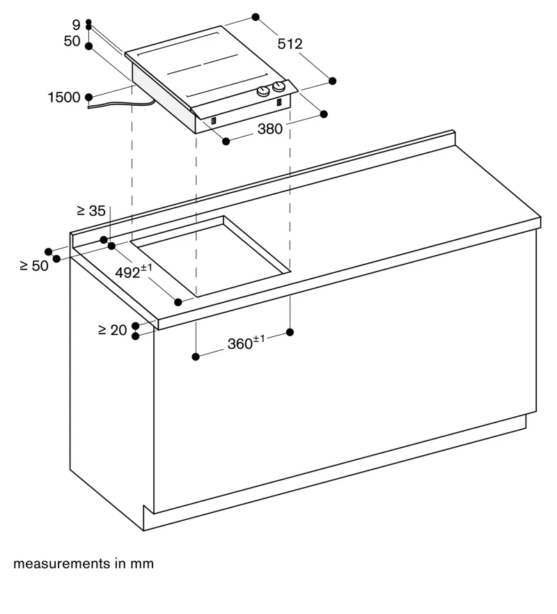 Plită cu inducție Vario flex seria 200, 38 cm Gaggenau - Image 9