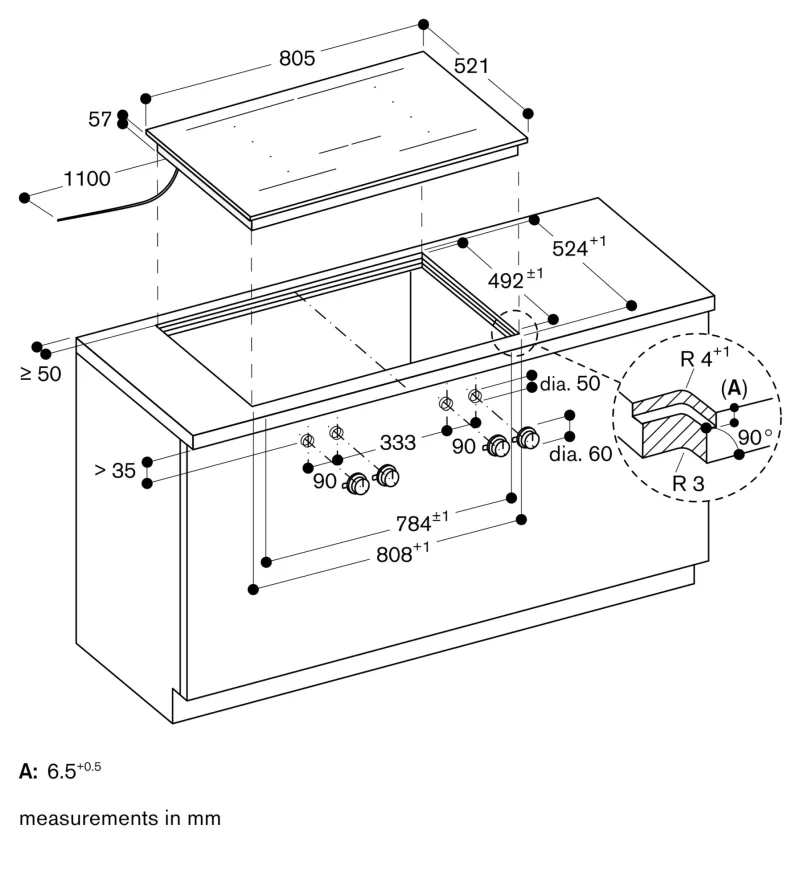 Plită cu inducție Flex seria 400, 80 cm Gaggenau - Image 7