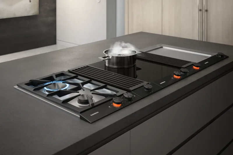 Sistem de ventilație downdraft Vario seria 200, 15 cm, Negru Gaggenau - Image 3