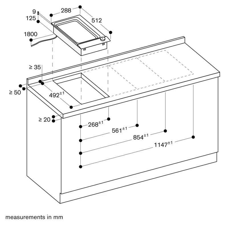 Teppan Yaki Vario seria 200, 28 cm Gaggenau - Image 5