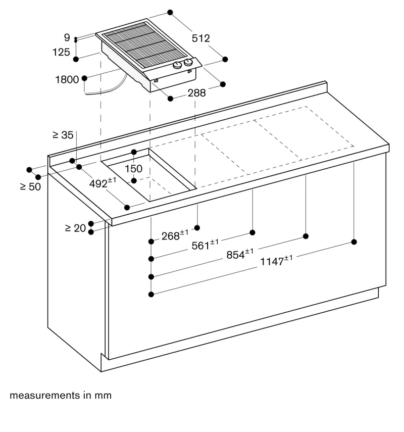 Grătar electric Vario seria 200, 28 cm Gaggenau - Image 4