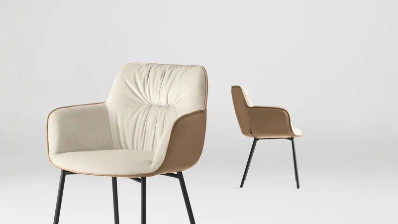 Scaun tapițat cu brațe Cocoon CS2084 - Image 2