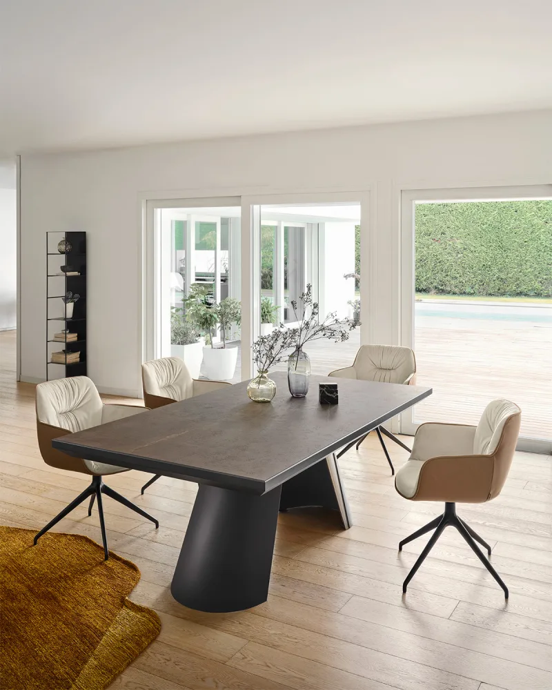 Scaun rotativ cu brațe Cocoon CS2085-BI-180 - Image 3