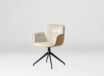 Scaun rotativ cu brațe Cocoon CS2085-BI-180