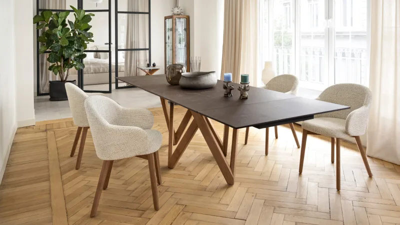 Scaun tapițat cu brațe Holly Fab CS2206 - Image 2
