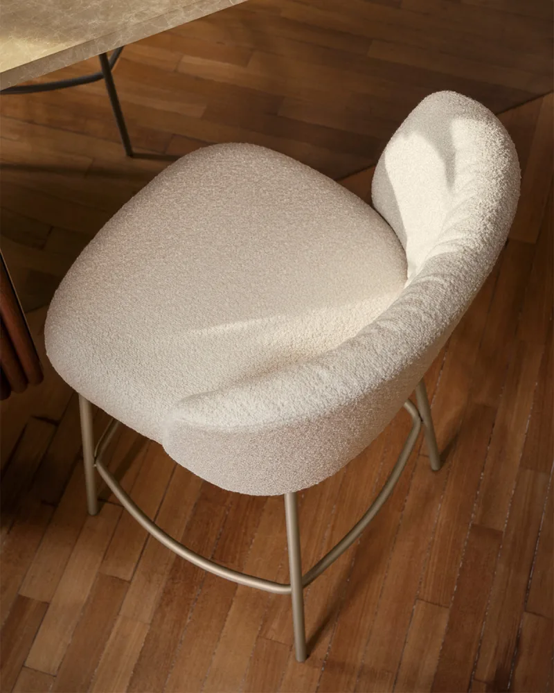 Scaun de bar tapițat Sweel CS2214 - Image 4