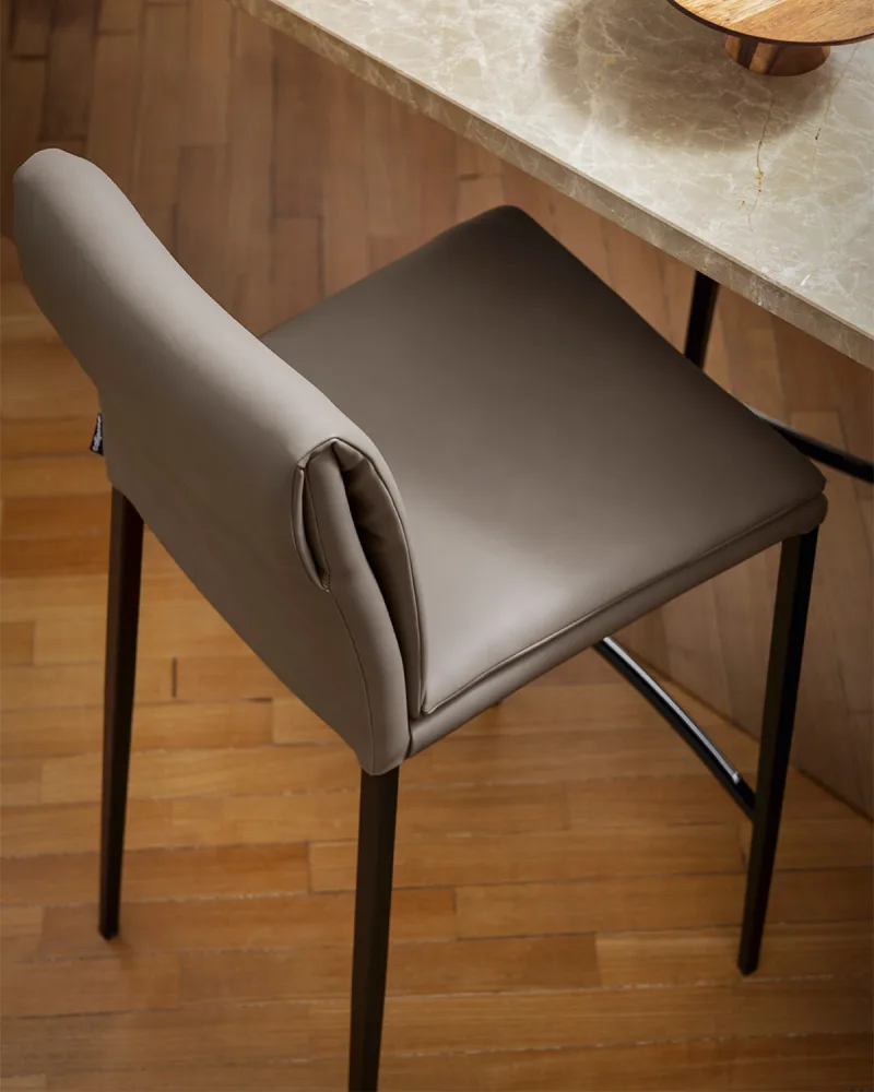 Scaun de bar tapițat Carmen CS2217 - Image 3