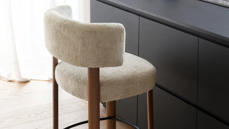 Scaun de bar tapițat Glen CS2257 - Image 2