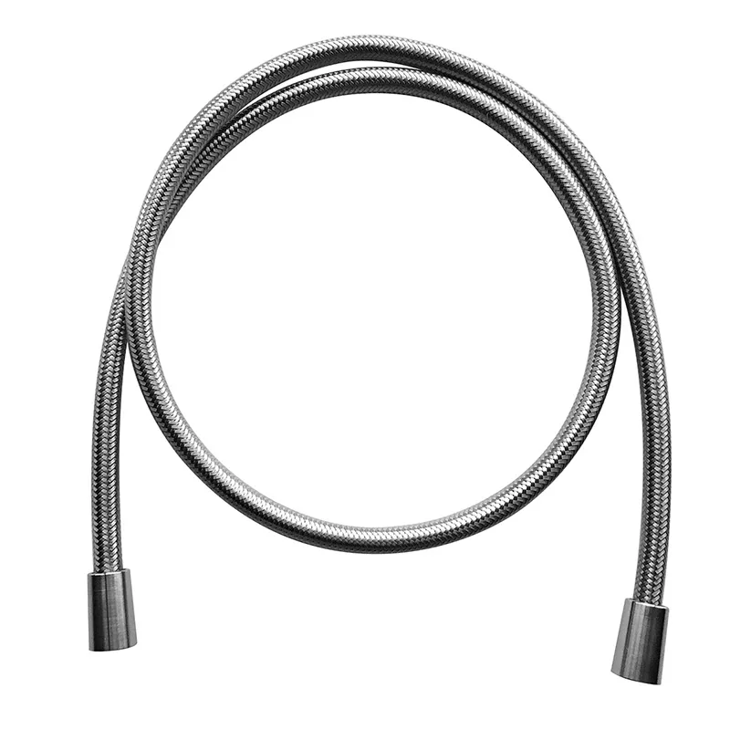 Racord flexibil din oțel inoxidabil împletit, acoperit cu peliculă de cauciuc transparent Fima Spillo Steel F2957