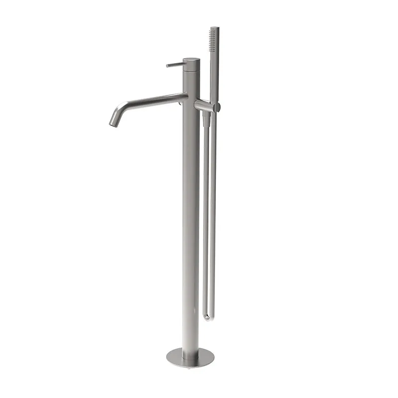 Baterie cadă montată pe pardoseală Fima Spillo Steel F3084/6