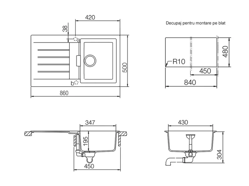 Chiuvetă granit Signus D-100 - Schock - Image 4