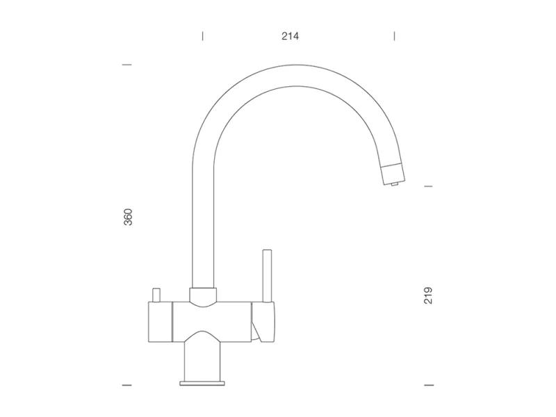 Baterie bucătărie cu 3 căi Ares - Schock - Image 2