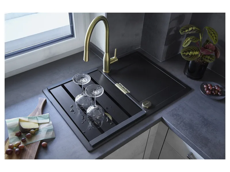 Baterie bucătărie Kavus cu duș extractibil - Schock - Image 2