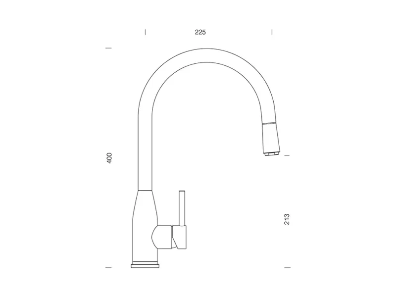Baterie bucătărie Kavus cu duș extractibil - Schock - Image 3
