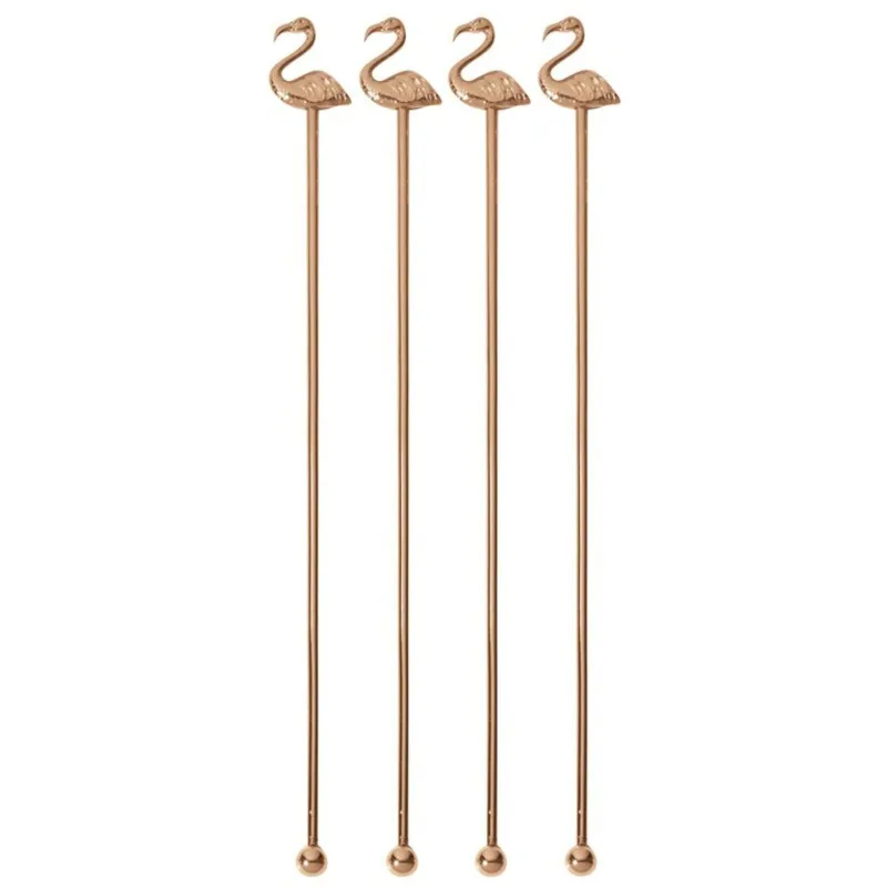 Set 4 palete amestecare cocktail Copper Flamingo - Sambonet