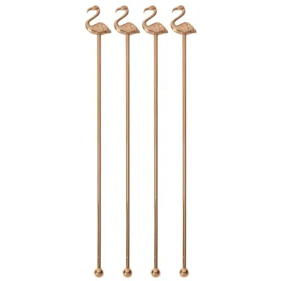 Set 4 palete amestecare cocktail Copper Flamingo - Sambonet