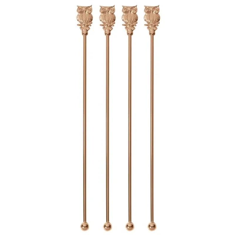 Set 4 palete amestecare cocktail Copper Bufnita - Sambonet