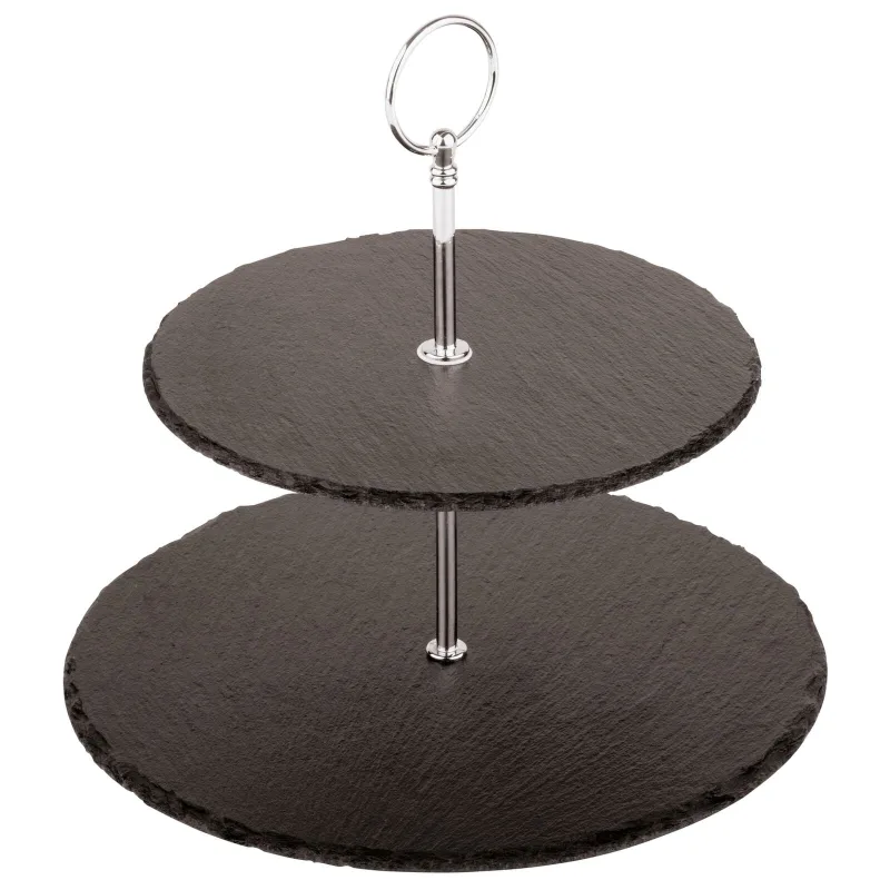 Etajera servire Ø Cm 25/20 H 24 Ardesia - Sambonet - Image 1