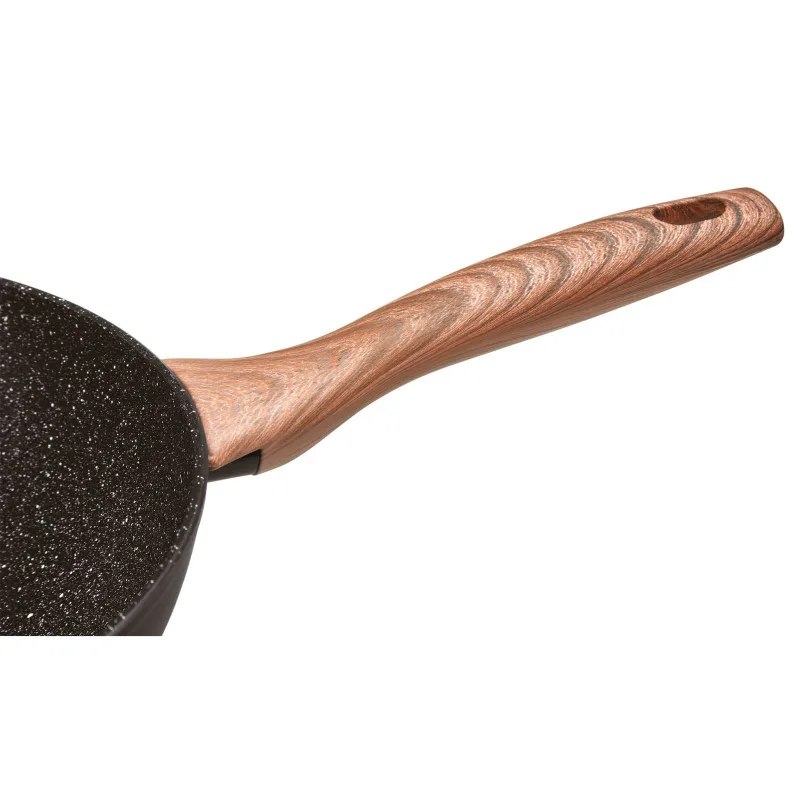 Tigaie Wok Non-Stick 32cm Rock'N'Rose gri cu capac - Sambonet - Image 5