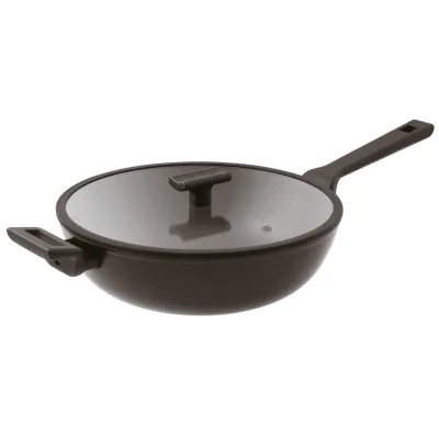 Tigaie Wok 30cm Titan Pro inductie dubla - Sambonet