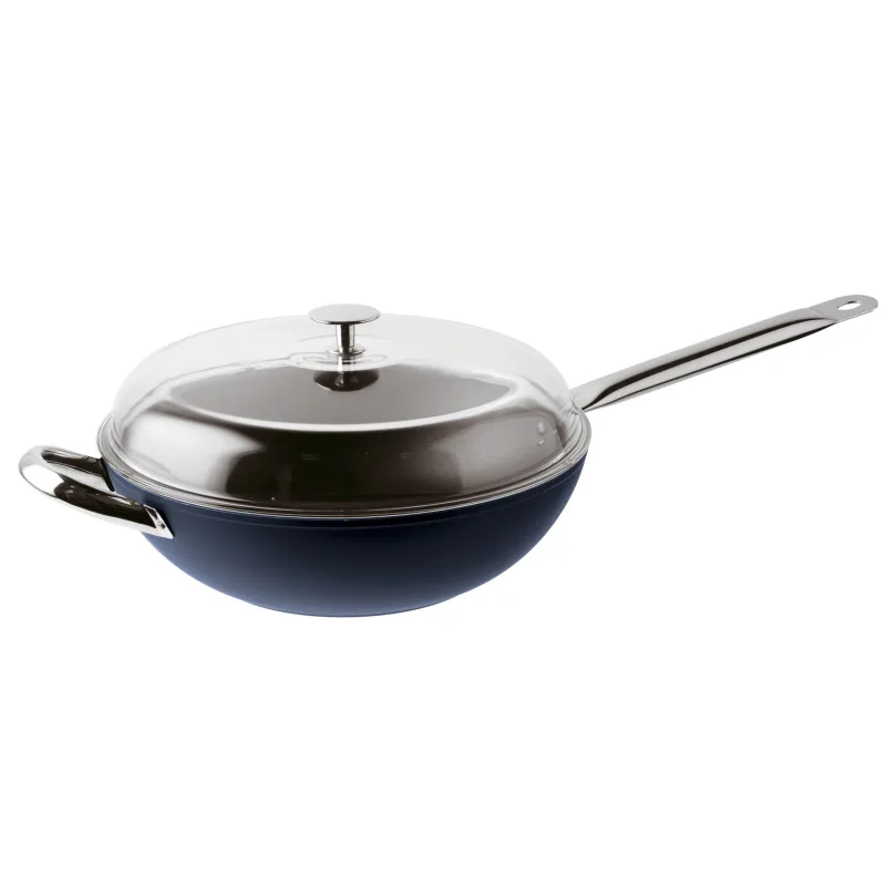 Tigaie Wok 32cm cu capac - Sambonet - Image 1