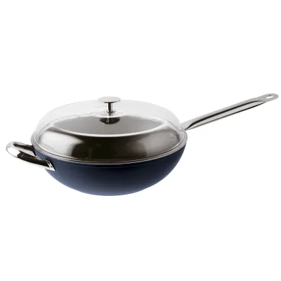 Tigaie Wok 32cm cu capac - Sambonet