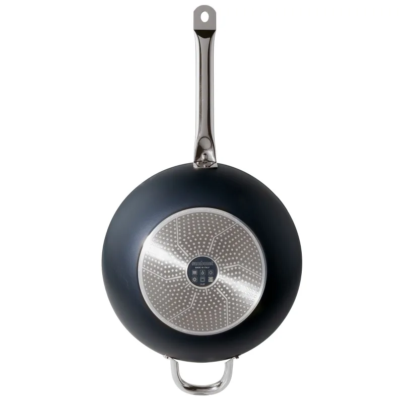 Tigaie Wok 32cm cu capac - Sambonet - Image 4
