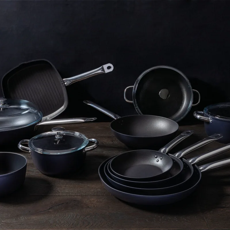 Tigaie Wok 32cm cu capac - Sambonet - Image 5