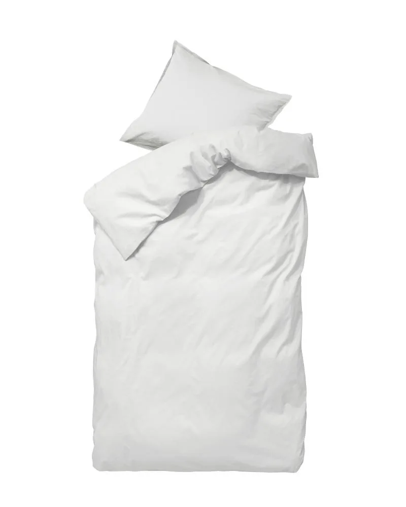 Lenjerie de pat single Ingrid Snow 140x220cm - ByNord - Image 1