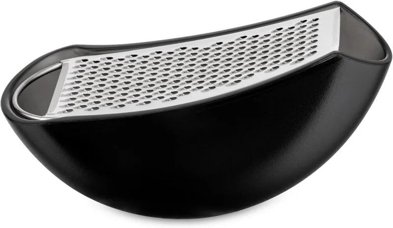 Razatoare cu Recipient Colector Parmenide Negru - Alessi - Image 1