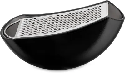 Razatoare cu Recipient Colector Parmenide Negru - Alessi