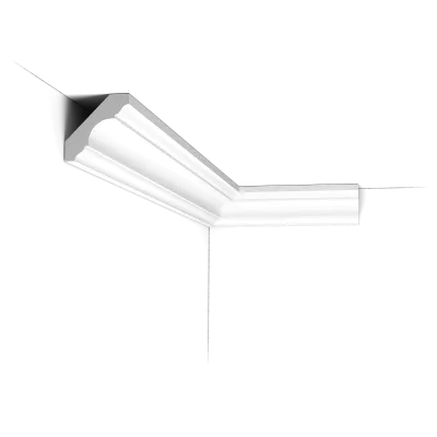 Cornișă decorativă C215 — profil liniar 4,7×4,7 cm, variantă flex