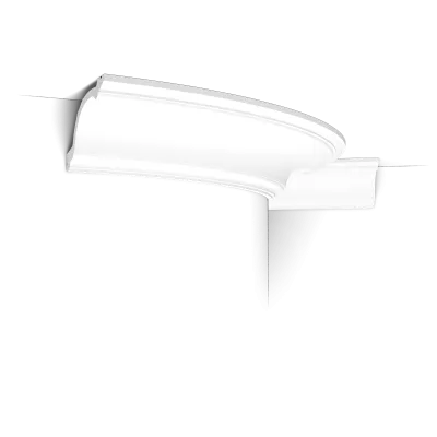 Cornișă decorativă flexibilă C217 Canterbury — simetrică, 10,3 cm